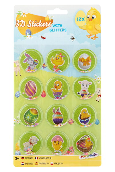 GRAFİX Αυτοκόλλητα 3D με πούλιες - Καλό Πάσχα