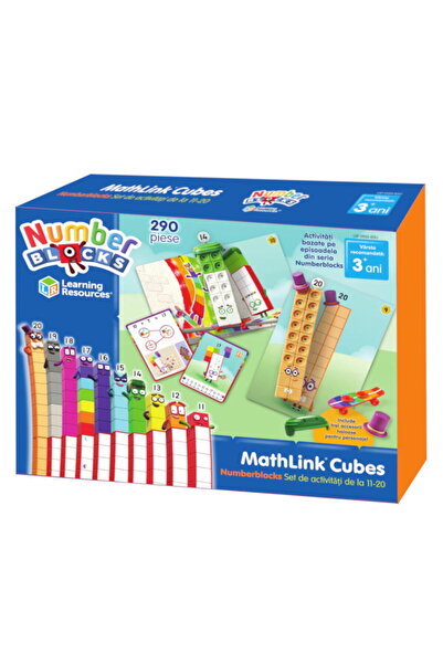 Learning Resources MathLinkCubes Numberblocks in Romanian - Activity set from...