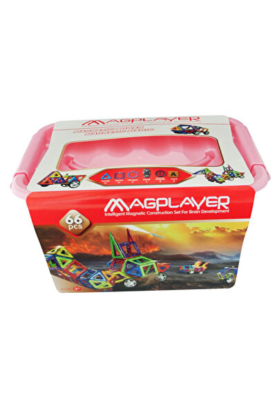 Magplayer Комплект магнитни конструктори - 66 части