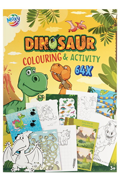 Moxy Carte de colorat cu activitati - Dinozaur