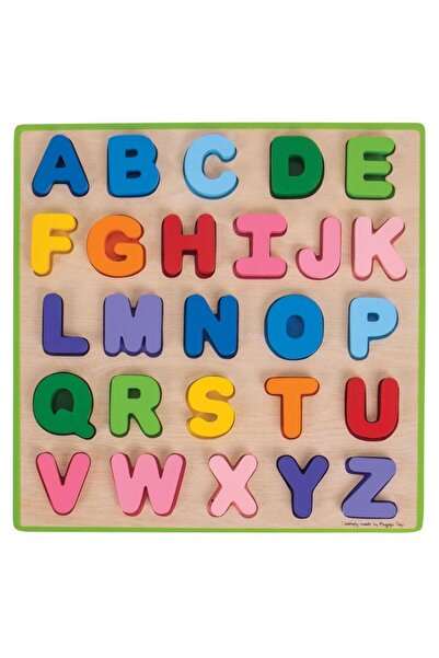 BIGJIGS Toys Puzzle colorat - alfabet
