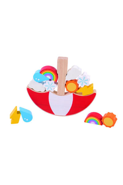 BIGJIGS Toys Игра на баланс - Вегетарианска скала