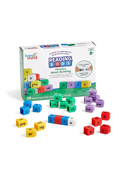 Hand2Mind Cuburi Reading Rods® - Elemente de fonetica