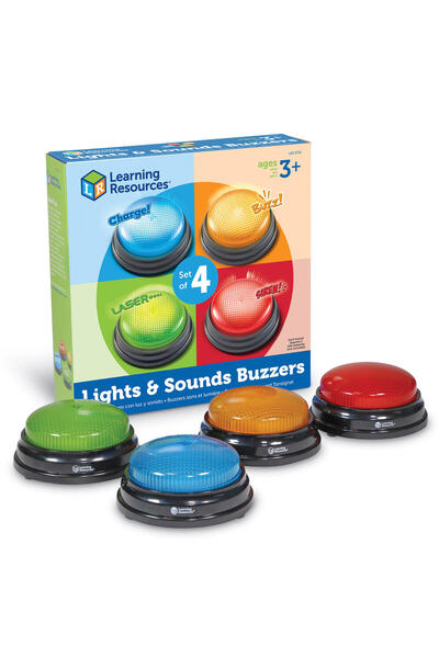 Learning Resources Doorbells with lights and sounds for answering - set of 4 ...
