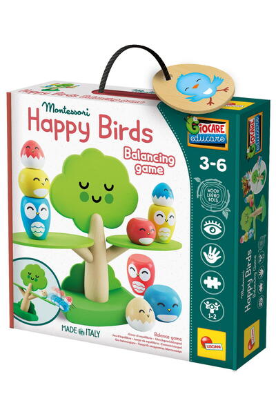 Lisciani Joc de echilibru Montessori - Pasarele vesele