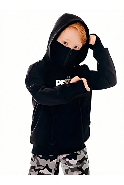 Flaubert Snow Mask Ninja Unisex Zippered Sweatshirt Cardigan 3 Yarn Thick Zip...