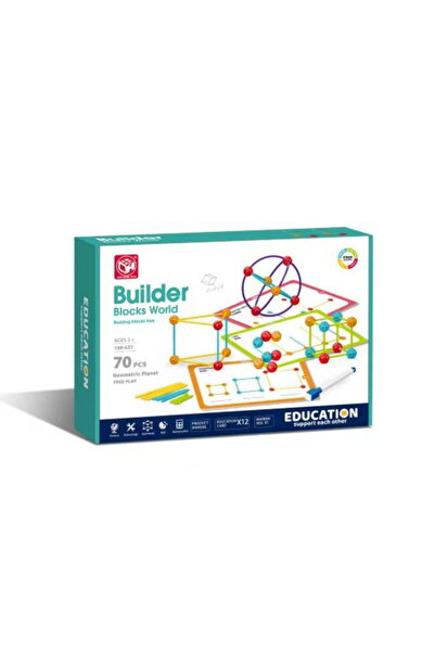 Bufnitel Set de constructie STEAM - Forme 3D (70 piese)