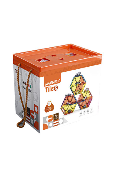 Bufnitel Μαγνητικό παιχνίδι - Πάρκινγκ αυτοκινήτων 66 τεμάχια (7,5 εκ.)