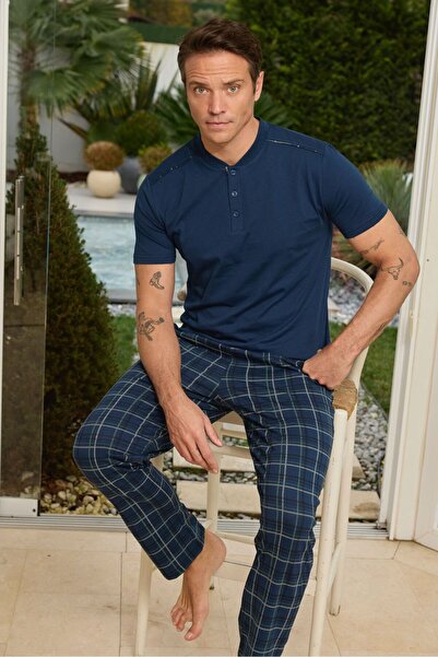 FORMO Premium Men's 100% Natural Cotton Plaid Short Sleeve Buttoned High Qual...