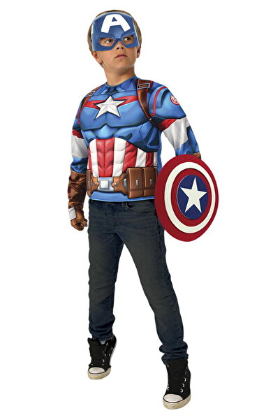 Rubies Комплект Капитан Америка - Блуза и аксесоари