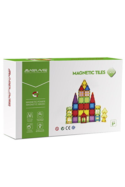 Magplayer Set de constructie magnetic 3D - 120 piese