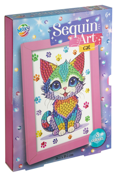 Moxy Glitter painting - Kitten