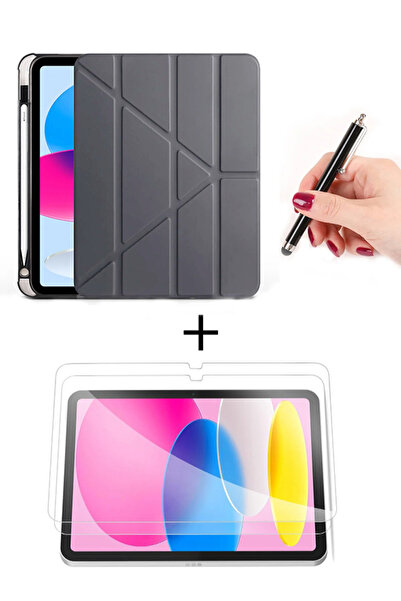 Nezih Case Samsung Galaxy Tab A11 Plus 11 İnç Uyumlu Akıllı Kılıf + Ekran Kor...