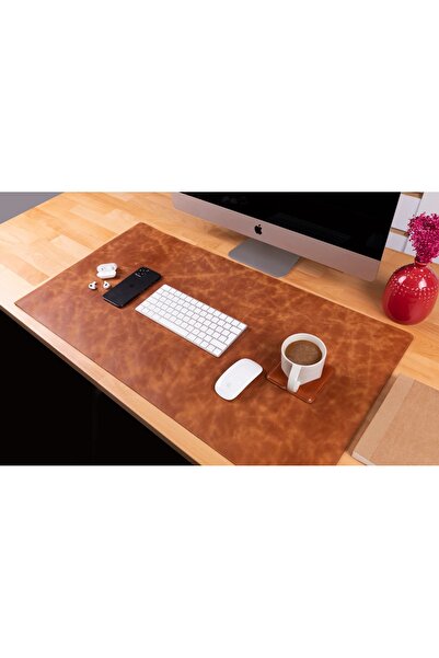 Mavera Leather Hakiki Deri Masa Matı – Su Geçirmez, Kaymaz, Premium Ofis & Ça...