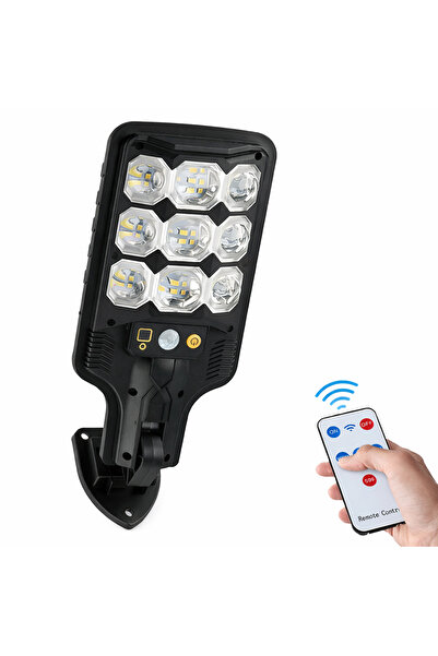Kyrotech Solar Sokak Lambası 63 LED, Hareket Sensörlü, Kumandalı, 3 Mod Güneş...