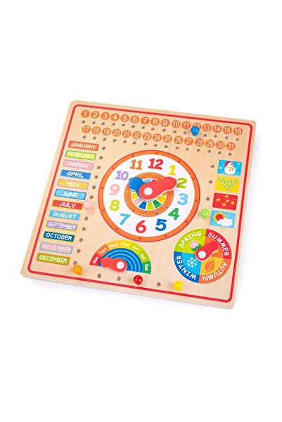 BIGJIGS Toys Calendar luni, zile, data si ora