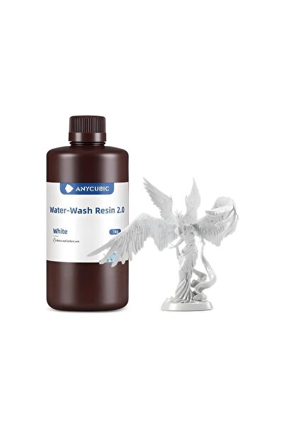 Anycubic Water Washable (Suda Yıkanabilir) Beyaz Reçine 1Kg - Teknoartshop