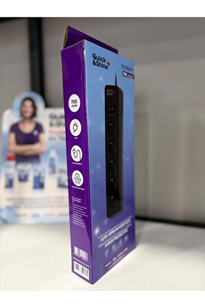 Quick&Shine 5 li akım korumalı priz