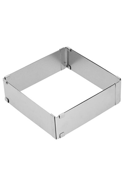 EFE PASTACILIK دائرة كعك مربعة قابلة للتعديل - مصنوعة من الفولاذ المقاوم للصد...