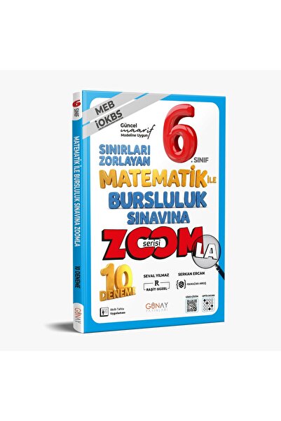Günay Yayınları GÜNAY YAYINCILIK 6. SINIF ZOOM MATEMATİK BURSLULUK SINAVI 10'...