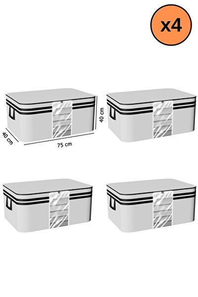 Spartek home textile 4 Pieces - Windowed Pillow Quilt Cushion 75 X 40 X 40 cm...