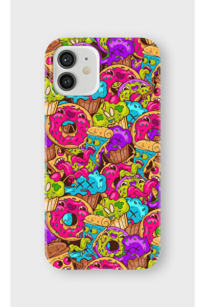 lelia حافظة هاتف شفافة مطبوعة متوافقة مع هاتف iPhone 12 Mini |   مجموعة: سناك...