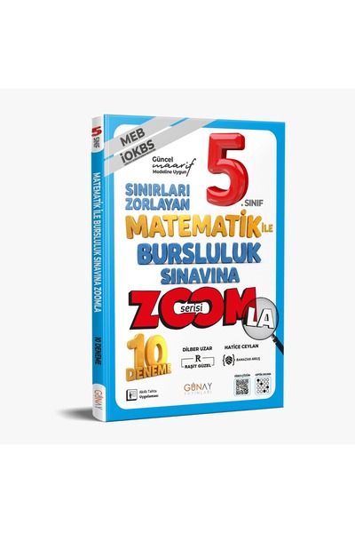 Günay Yayınları GÜNAY YAYINCILIK 5. SINIF ZOOM MATEMATİK BURSLULUK SINAVI 10'...