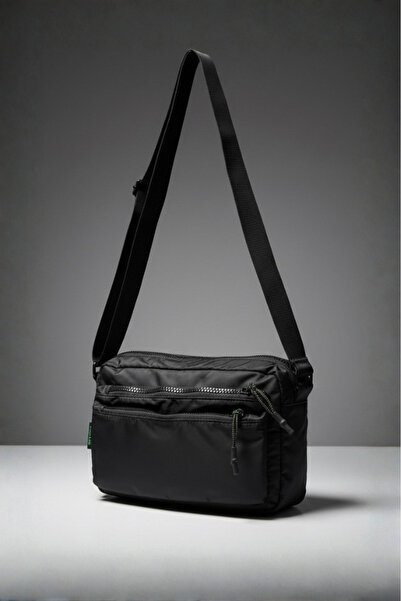 Catwins Black Unisex Large Size Crossbody Shoulder Bag 2003