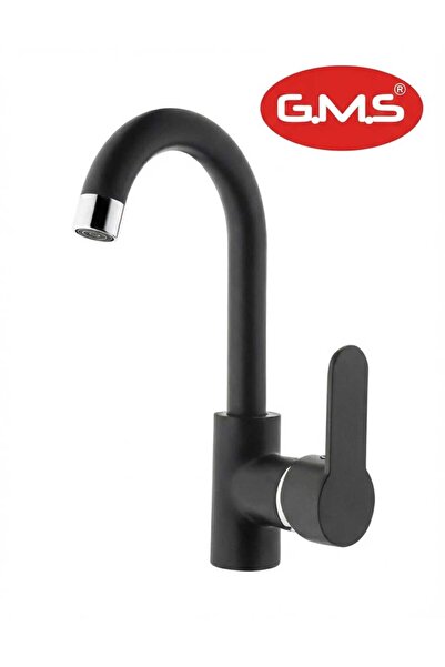 GMS Zirve Kuğu Siyah Lavabo Bataryası - 5 Yıl Garantili