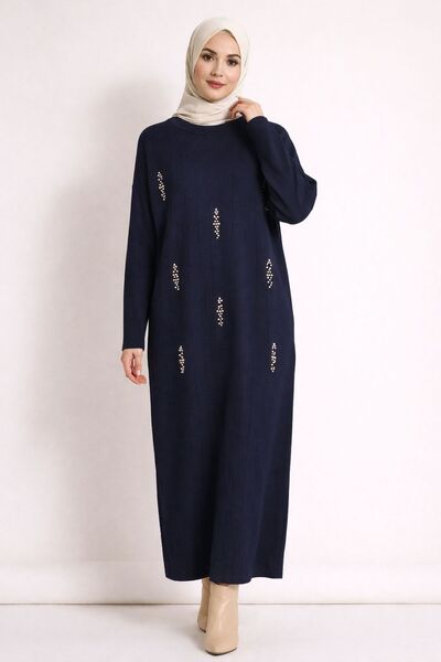 NEŞEM STİLL Kadın İncili Triko Elbise