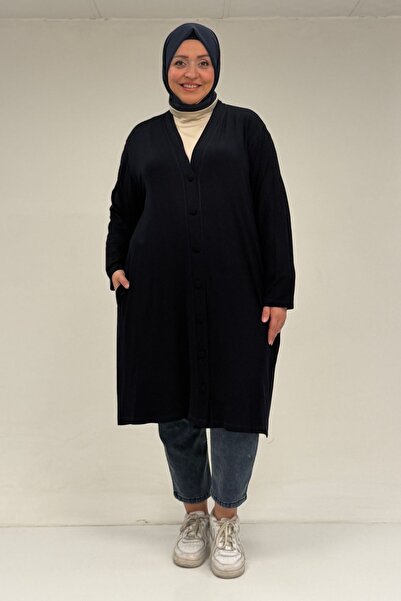 Eslina 63005 Jachetă din bumbac pieptănat, mărime mare, cu nasturi decorativi...