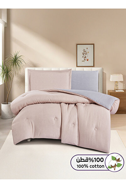 Melen Single and a half summer bed sheet set, 100% cotton - 4 pieces - Fits a...