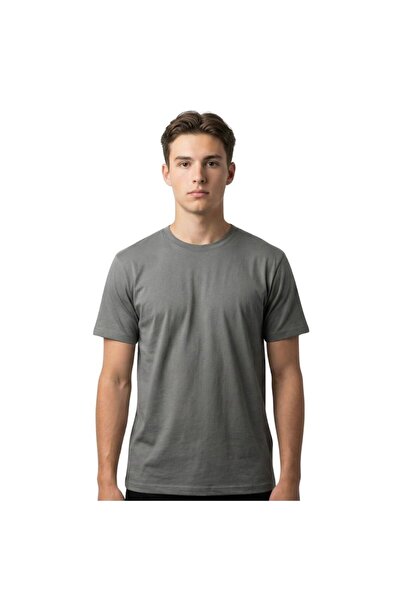 trender Single Jersey O-Neck Men's T-Shirt 2020-1 Open Khaki