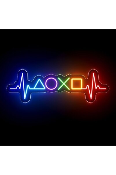 Disa Neon LED Duvar Dekoratif Aydınlatma -Gamer,Oyun, 60x20cm-