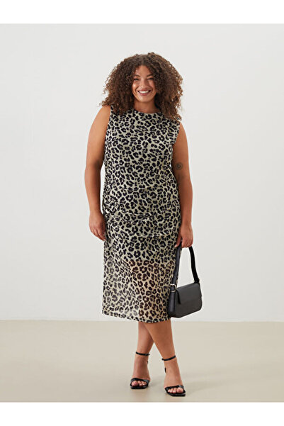 LC Waikiki Unique Products from Freezen Store I Zero Roba Collar Leopard Embr...