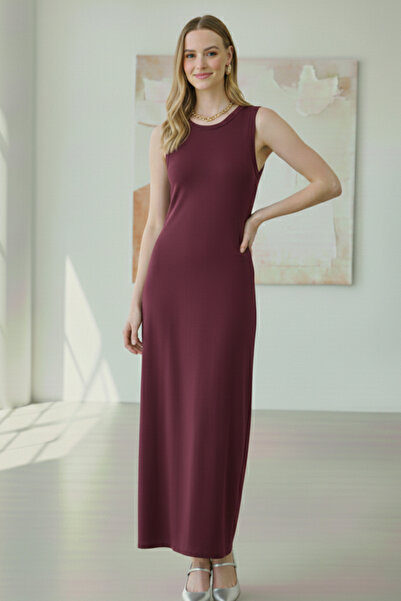 benguen Рокля без ръкави от трикотаж 4775 Слива