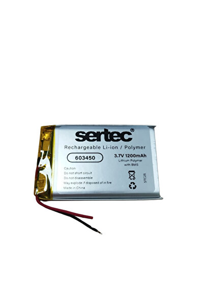 instatech Sertec 603450 3.7V 1200 MAh Li-Polymer Pil (Devreli/1.5A)