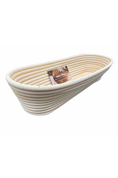 OEM Baker's Shop Wicker Basket for Proving Ground, Oval, 35 x 14.5 X 7.5 cm