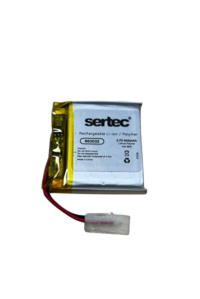 instatech Sertec 663032 3.7V 650mAh Li-Polymer Pil (Devreli/1.5A)