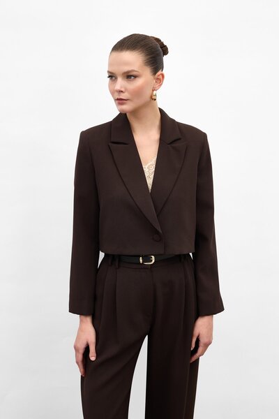 Sateen Коротка куртка Luna - Кава