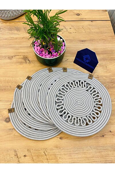 bestbeler Wicker Jute Presentation Plate Mat Supla American Service Set 6 Pieces