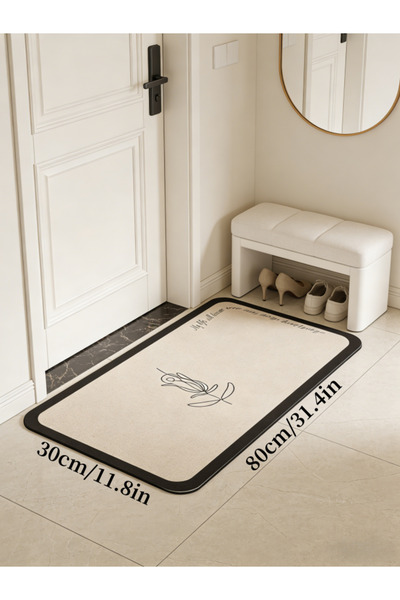 Generic Bath Mat, Quick Dry Floor Mats, Non-Slip Rug, Diatom Mud Bathroom Sho...