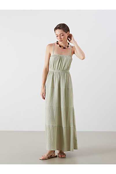LC Waikiki I Gathered a Planting Muslin Strap Dress from Freezen Store