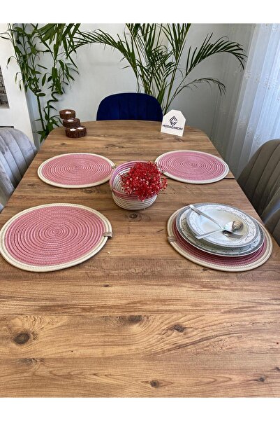 bestbeler Jute Straw Presentation Plate Mat, American Serving Tray and Basket...