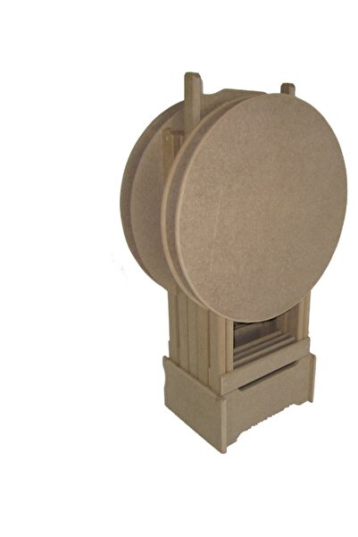 Tekbir Yuvarlak Dörtlü Çanta Zigon Sehpa