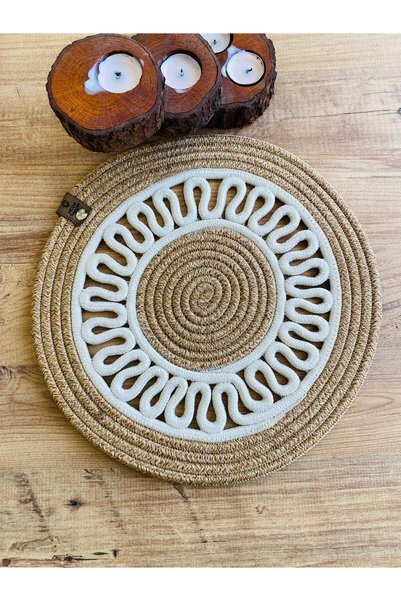bestbeler Presentation Plate Mat Jute Placemat American Service