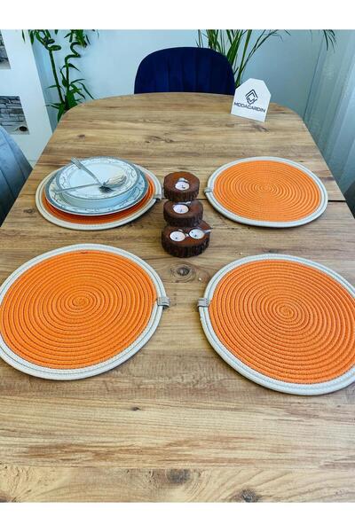 bestbeler Jute Straw Presentation Plate Mat, American Serving Tray and Basket...