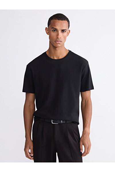 LC Waikiki Quality Parts from Çelebi Store Oval Collar Men's T-Shirt