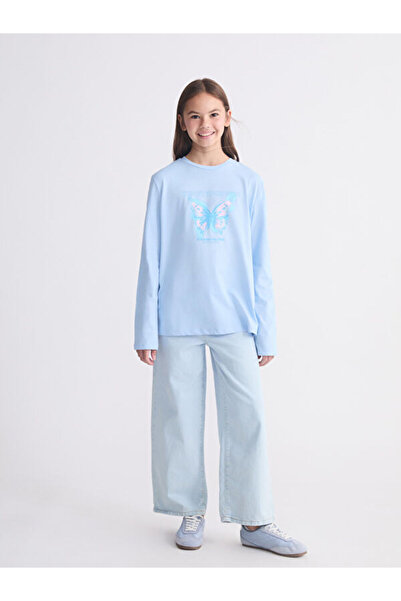LC Waikiki Sparkling Choices από το Shining Store Μακρυμάνικο μπλουζάκι για κ...