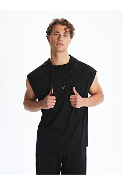 LC Waikiki Rmz Gi̇yi̇m Farkiyla Hooded Men's Sleeveless T-Shirt